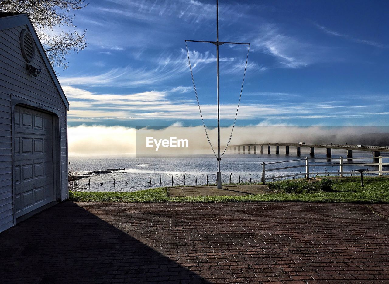 SCENIC VIEW OF SEA AGAINST SKY SEEN FROM ROOF