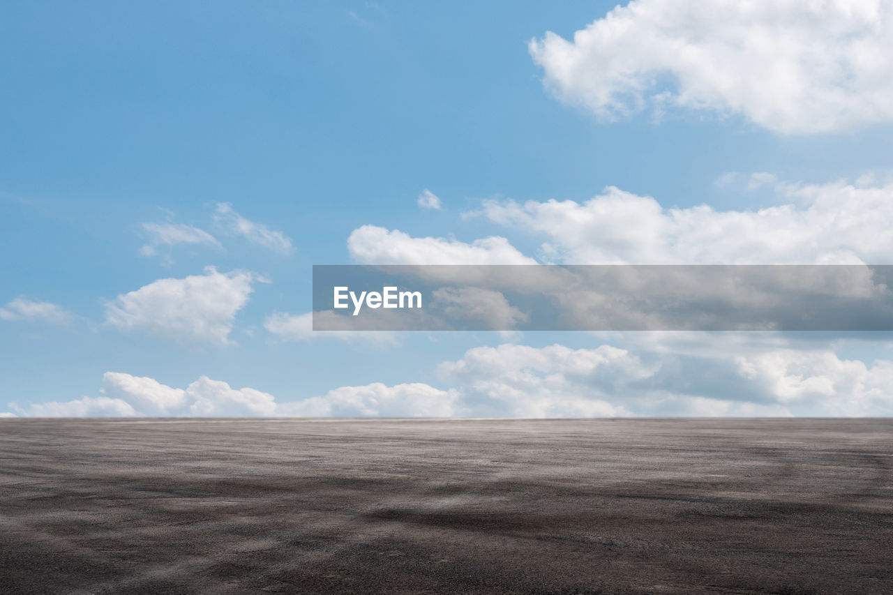 Scenic view of desert against sky