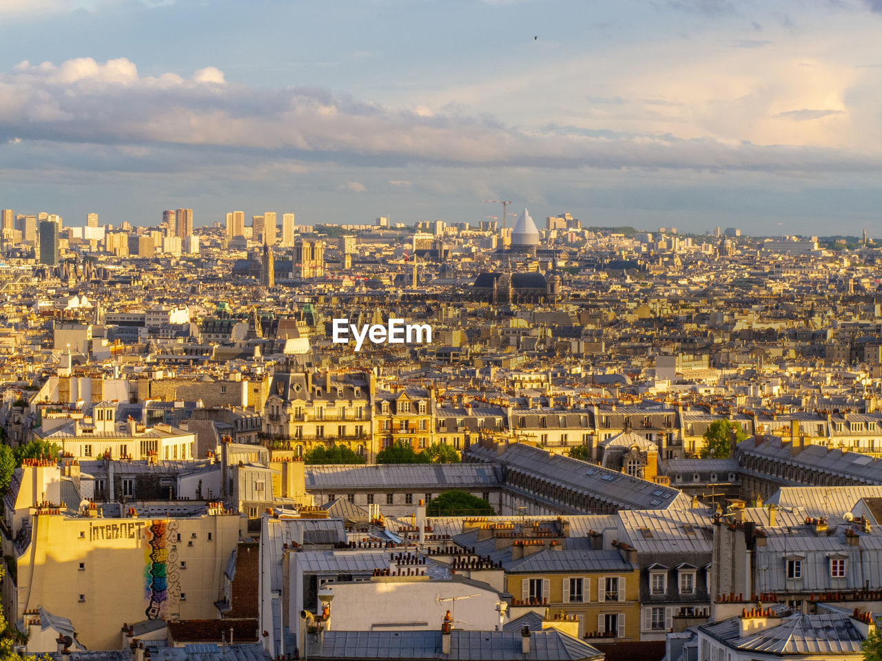 HIGH ANGLE VIEW OF CITY BUILDINGS