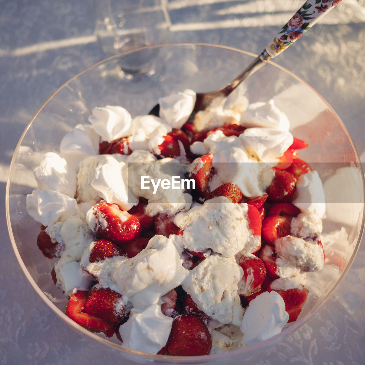 Close-up of ice cream in bowl