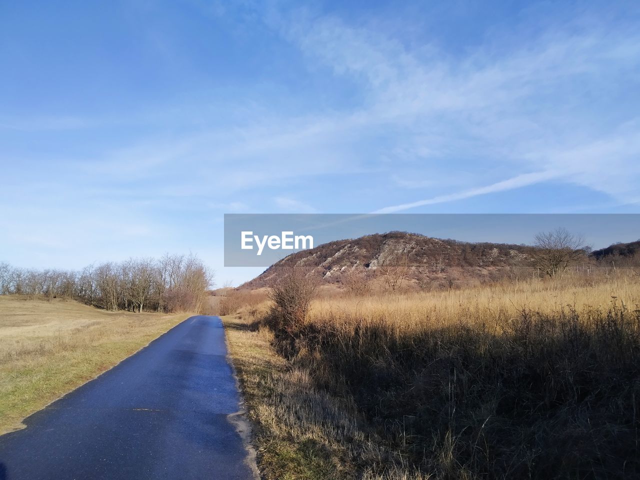 VIEW OF EMPTY ROAD ON FIELD