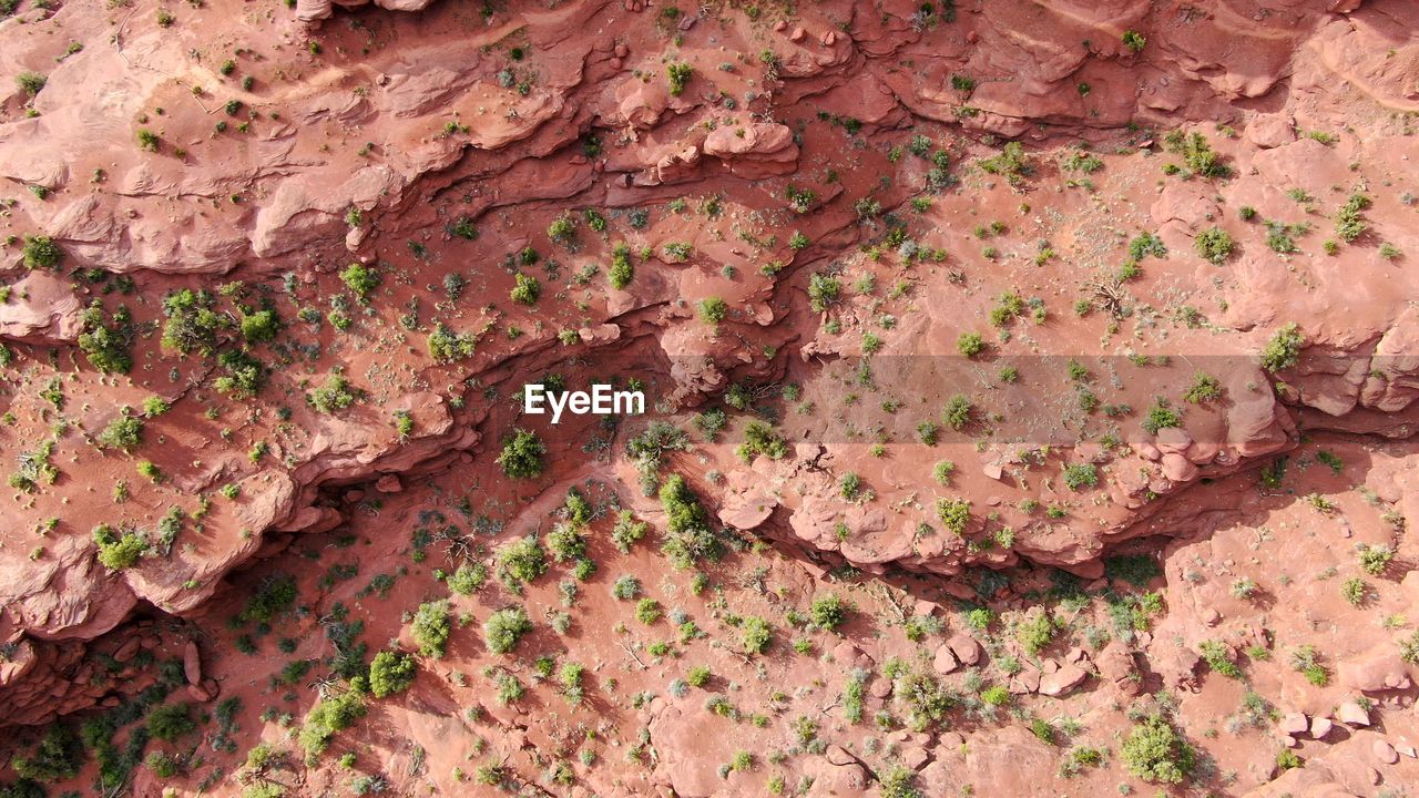 Red rocks drone view 