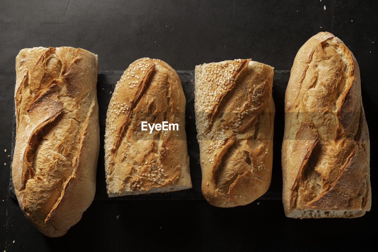 Close-up of bread on table