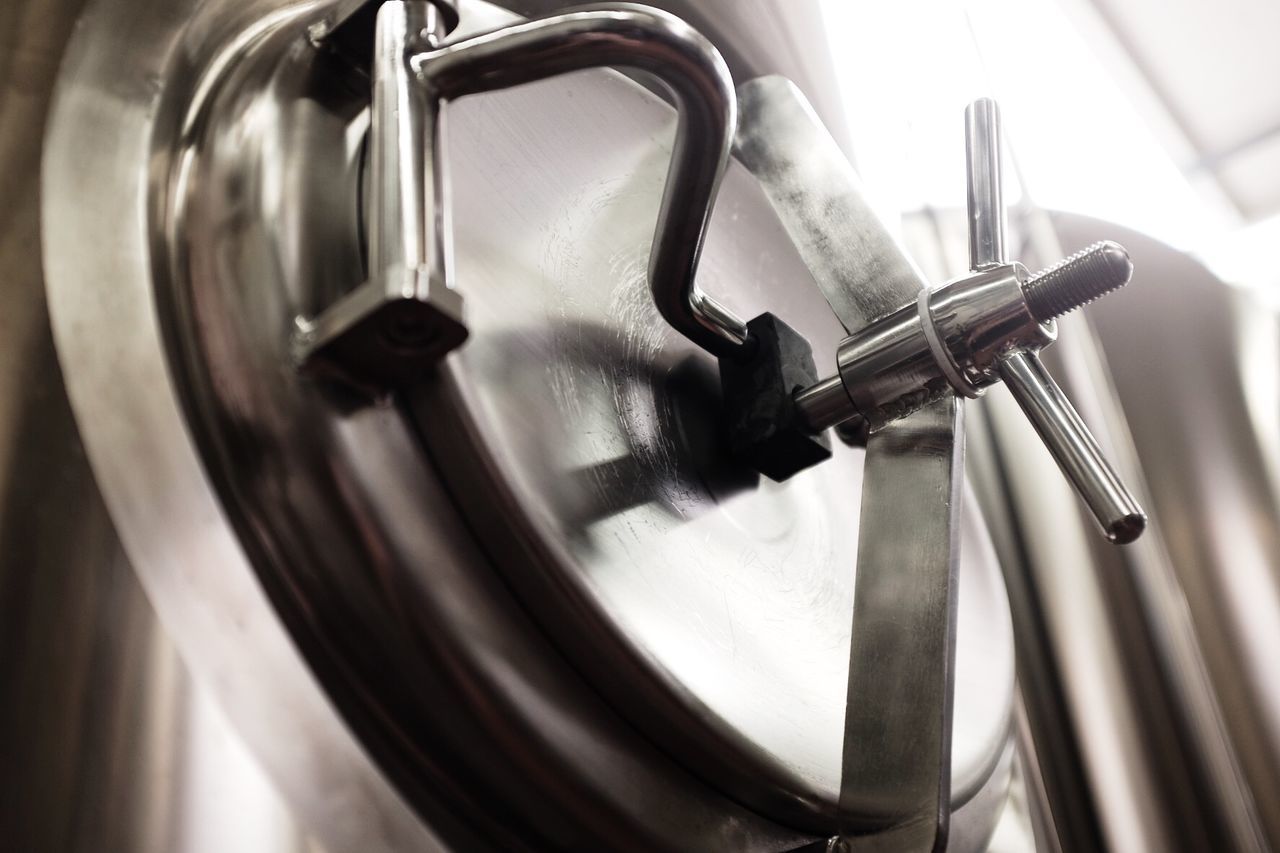 Close-up of machine part