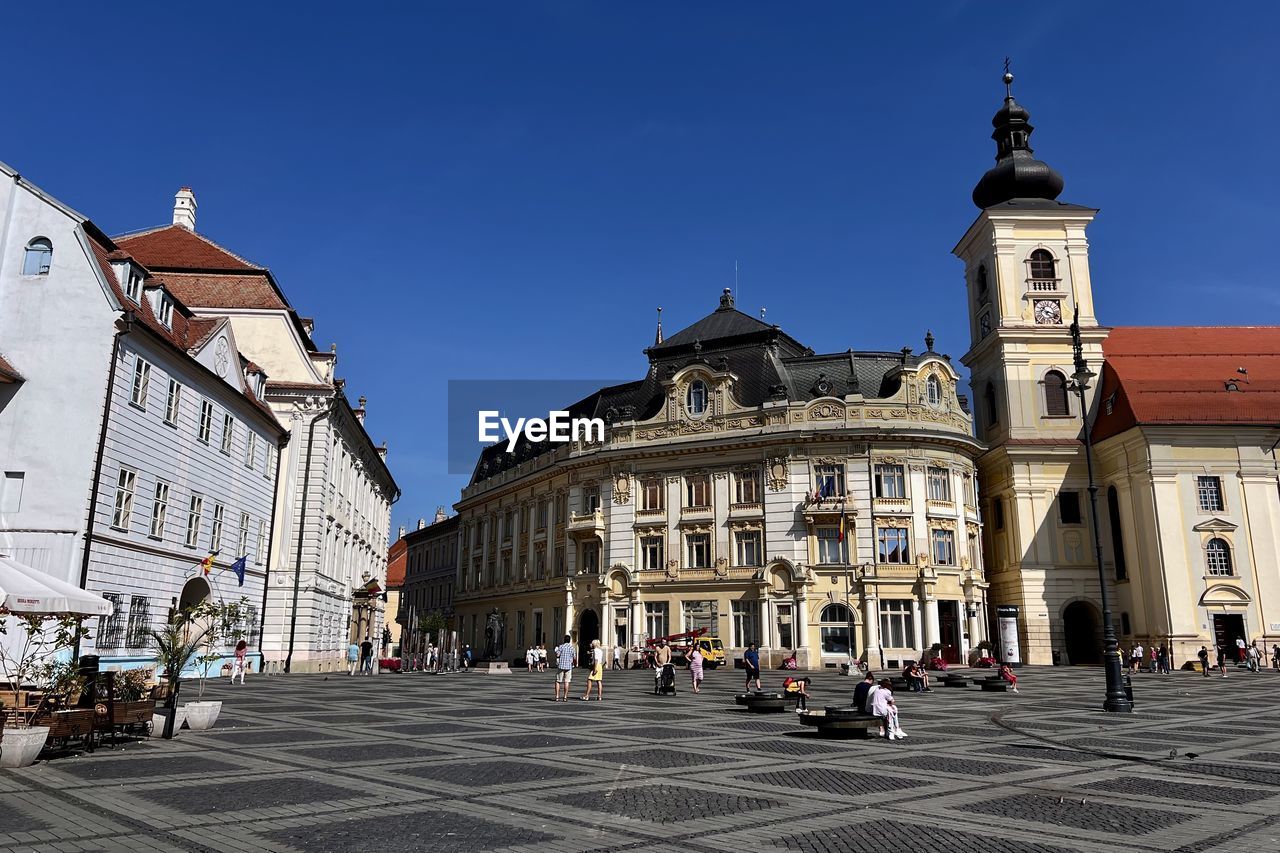 Buildings at piata mare square in city