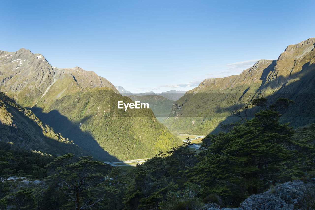 SCENIC VIEW OF MOUNTAIN RANGE AGAINST SKY