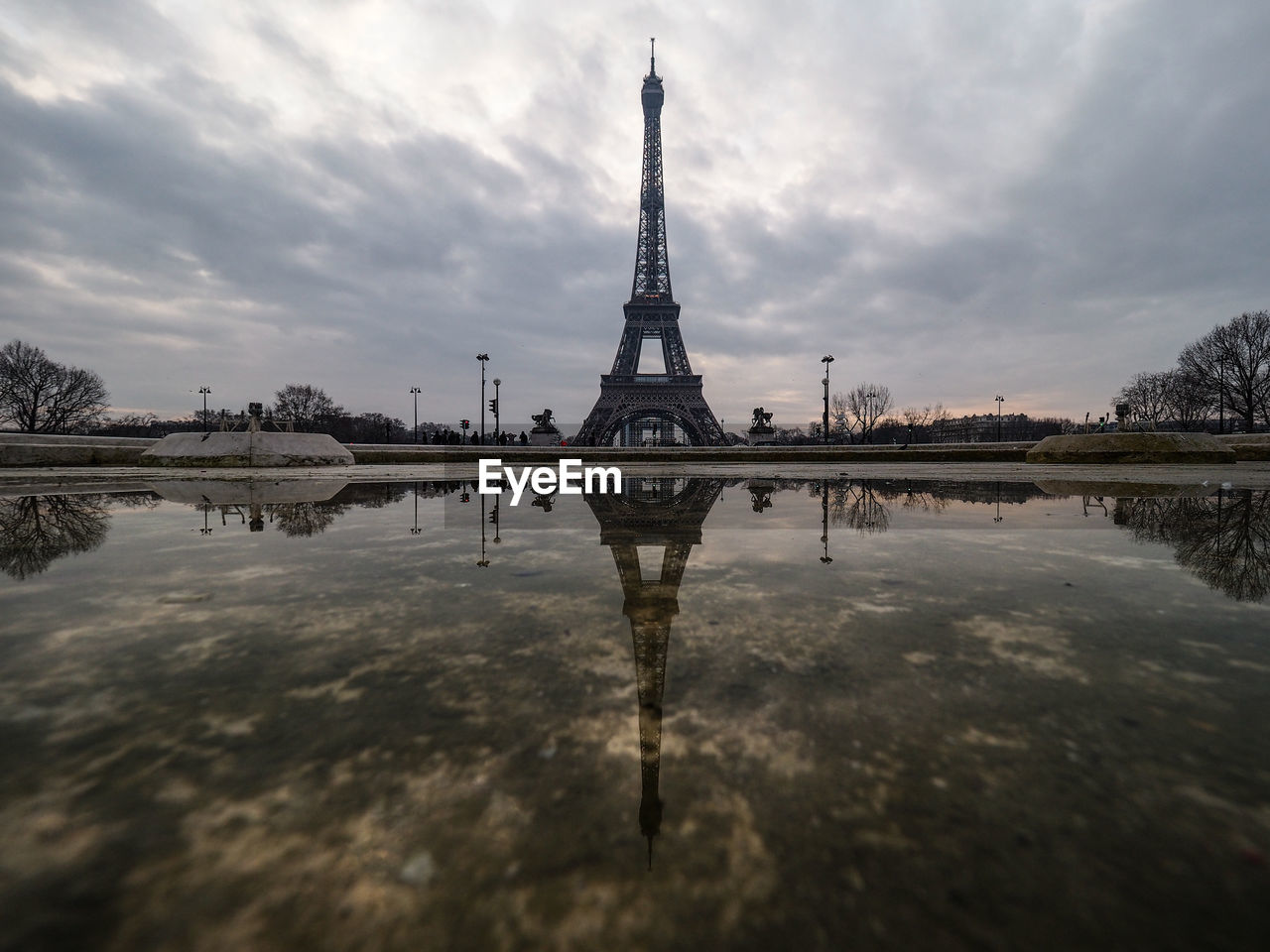 REFLECTION OF TOWER ON WATER