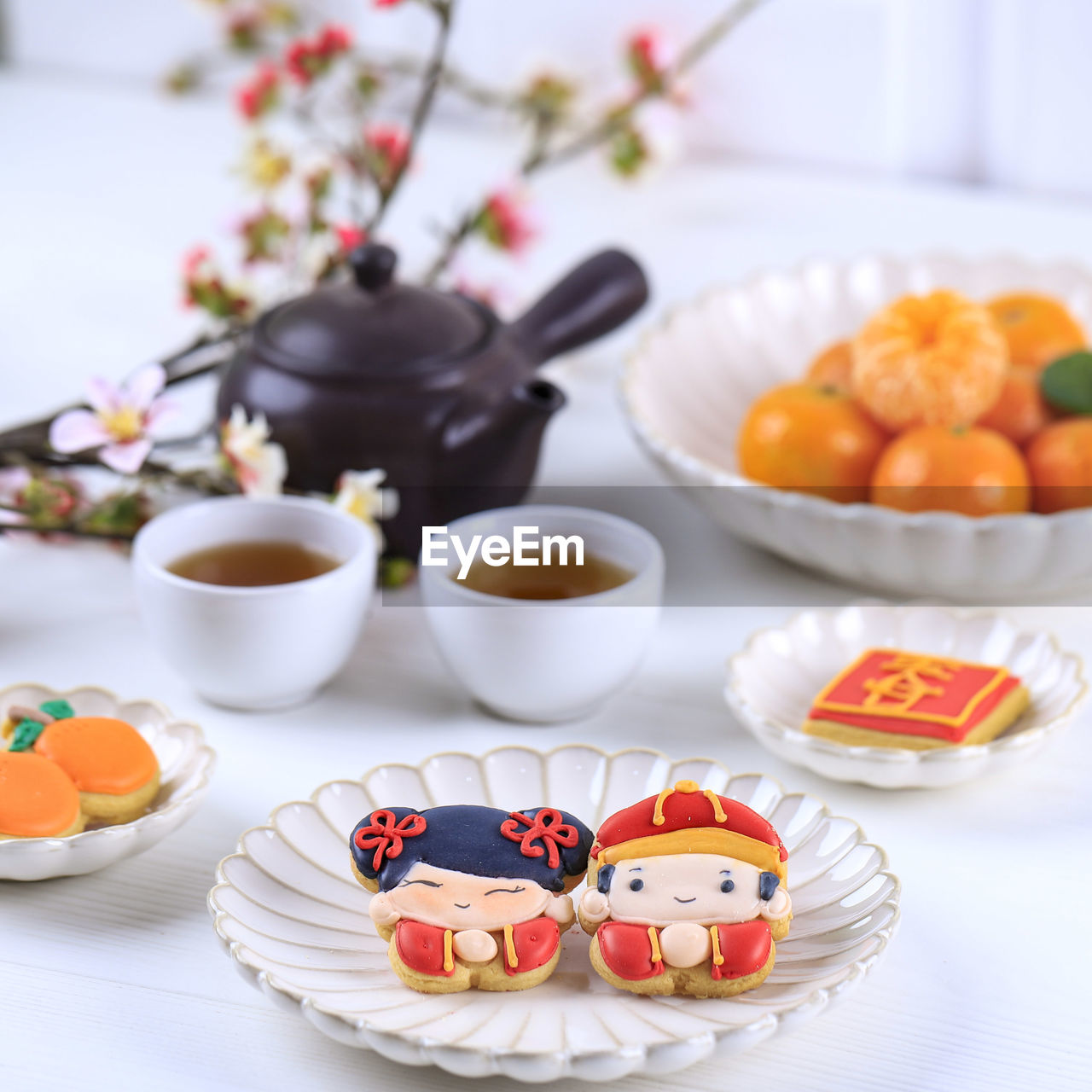 Chinese new year imlek icing sugar cookies character,