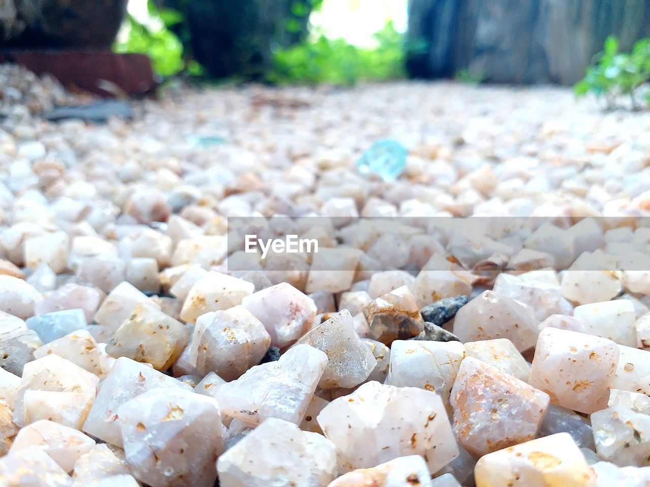 Close-up of stones on pebbles