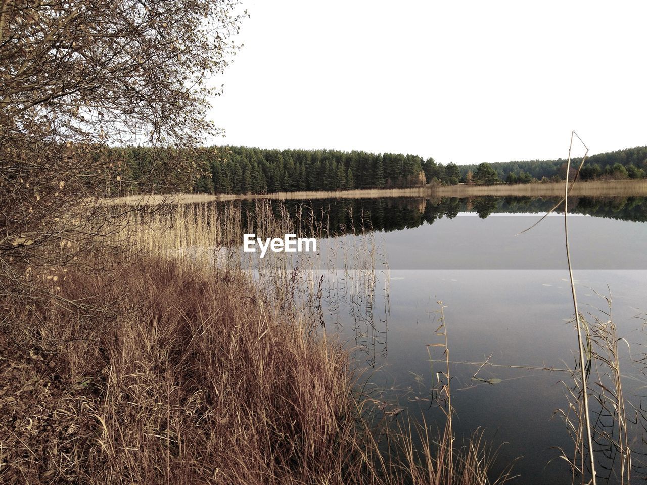 VIEW OF LAKE AGAINST SKY