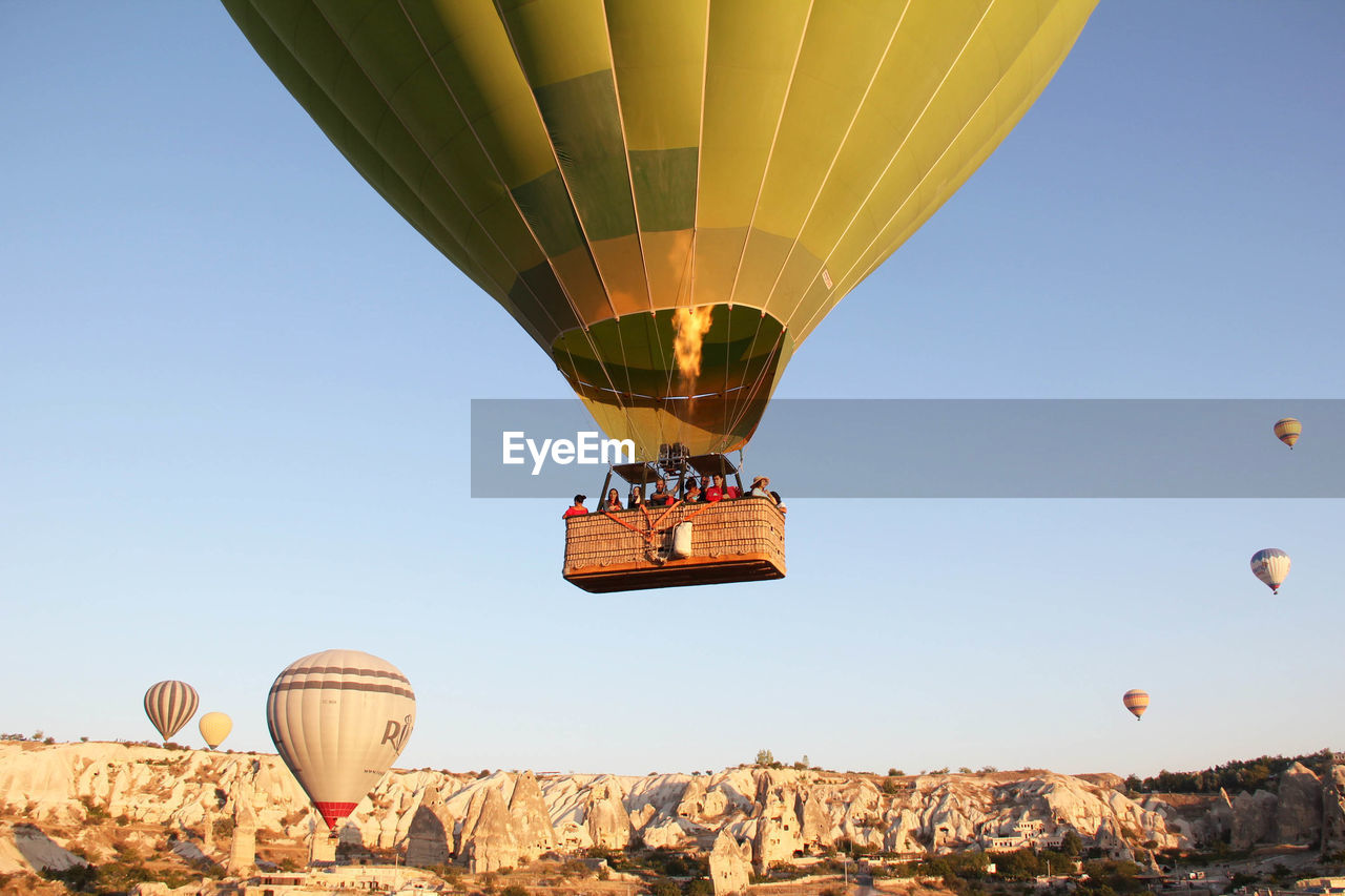 HOT AIR BALLOON FLYING IN SKY