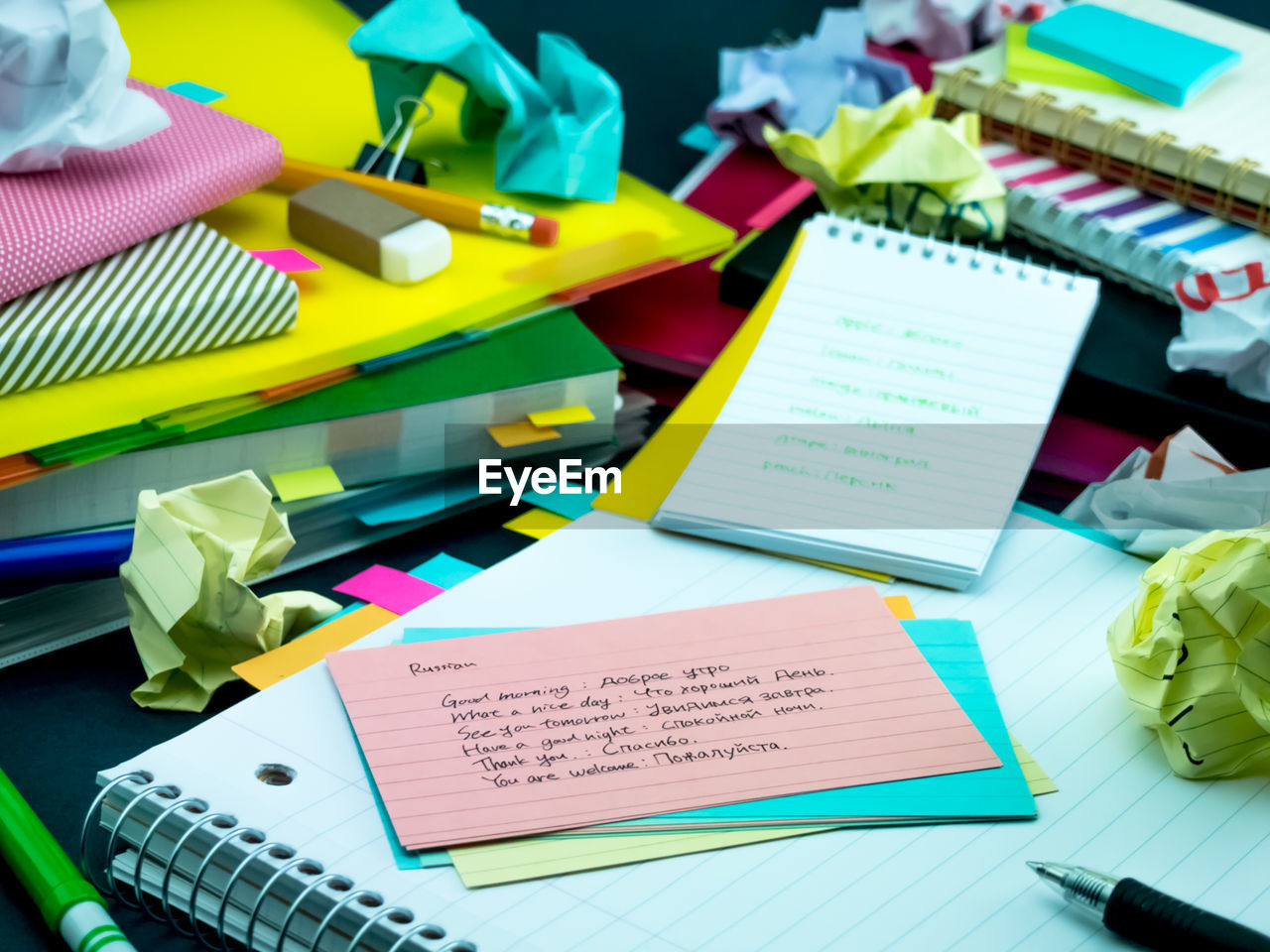 HIGH ANGLE VIEW OF BOOK ON TABLE