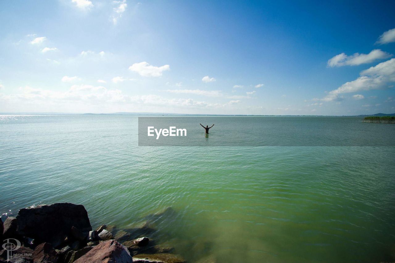 Scenic view of sea against sky