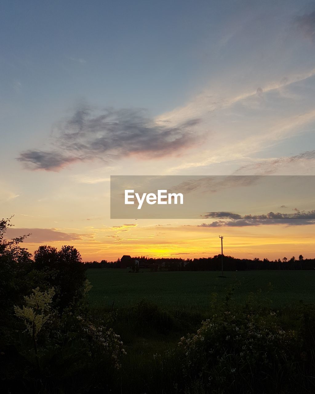 SCENIC VIEW OF SILHOUETTE LANDSCAPE AGAINST SKY DURING SUNSET