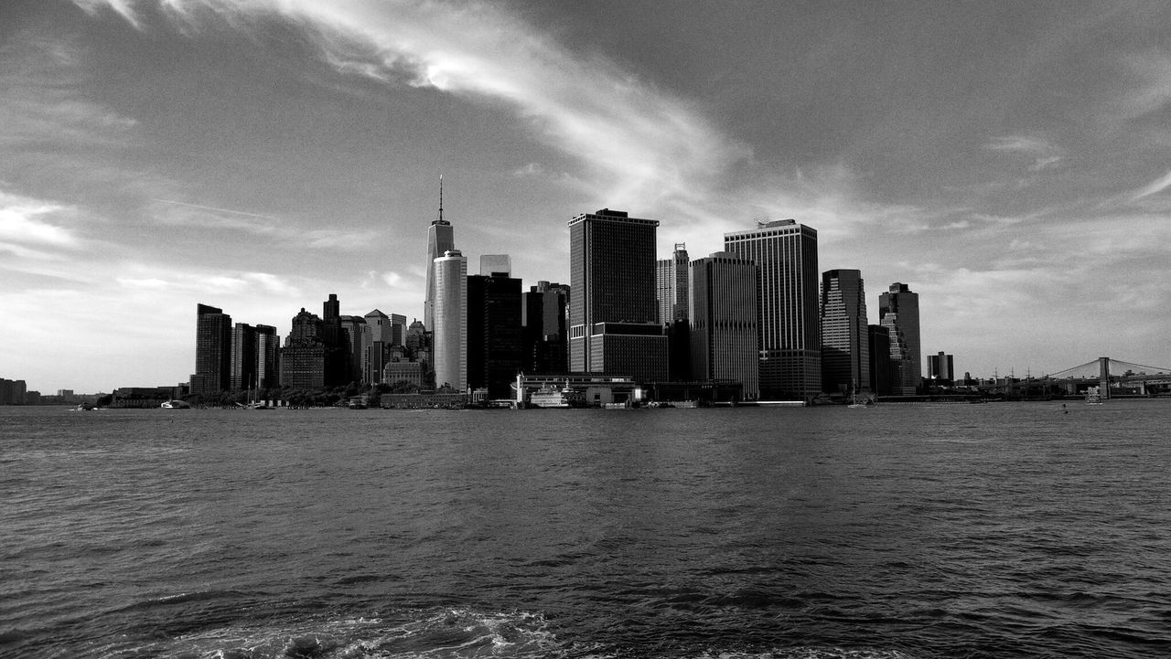 Skyscrapers at waterfront