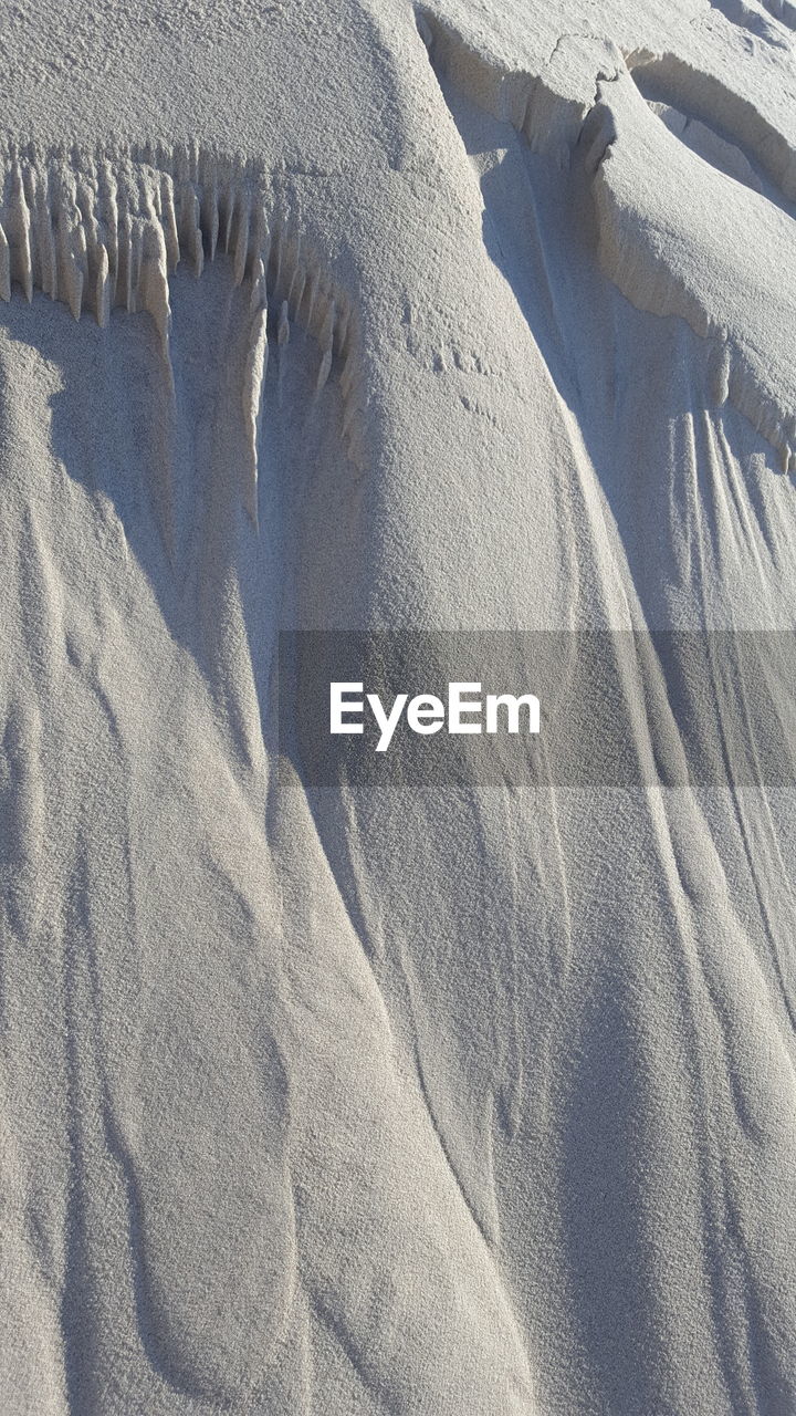 View of a sand wall