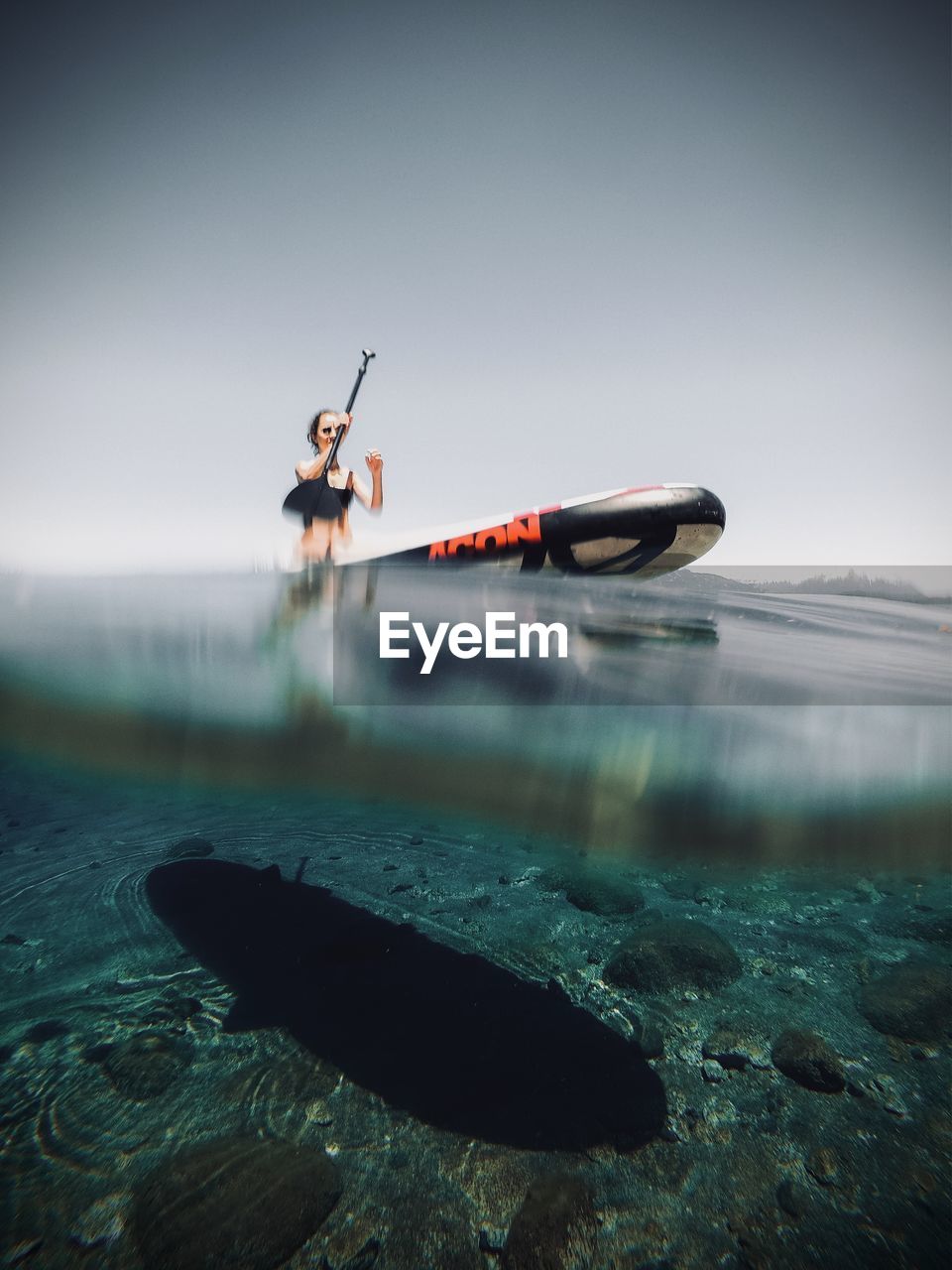 VIEW OF BOAT IN SEA