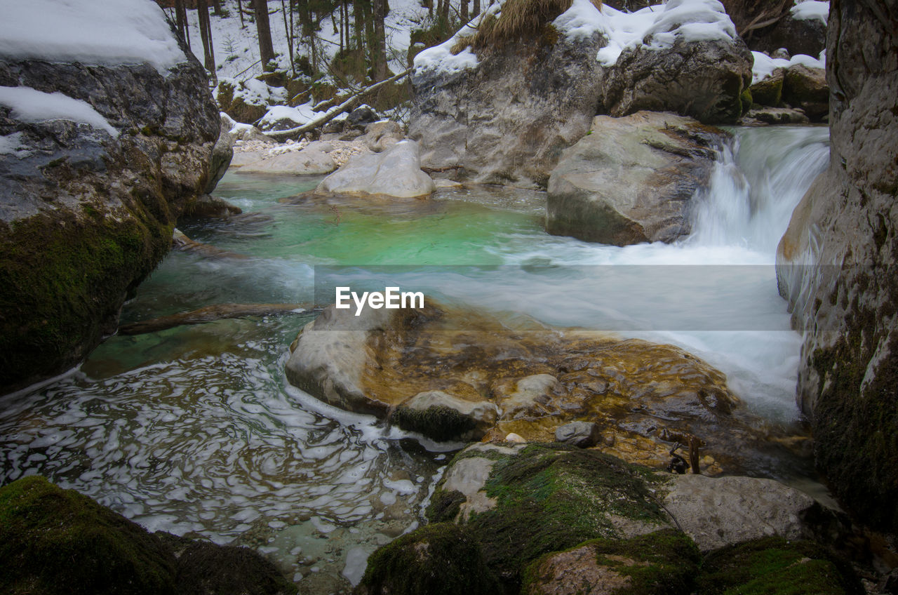 RIVER FLOWING THROUGH ROCKS