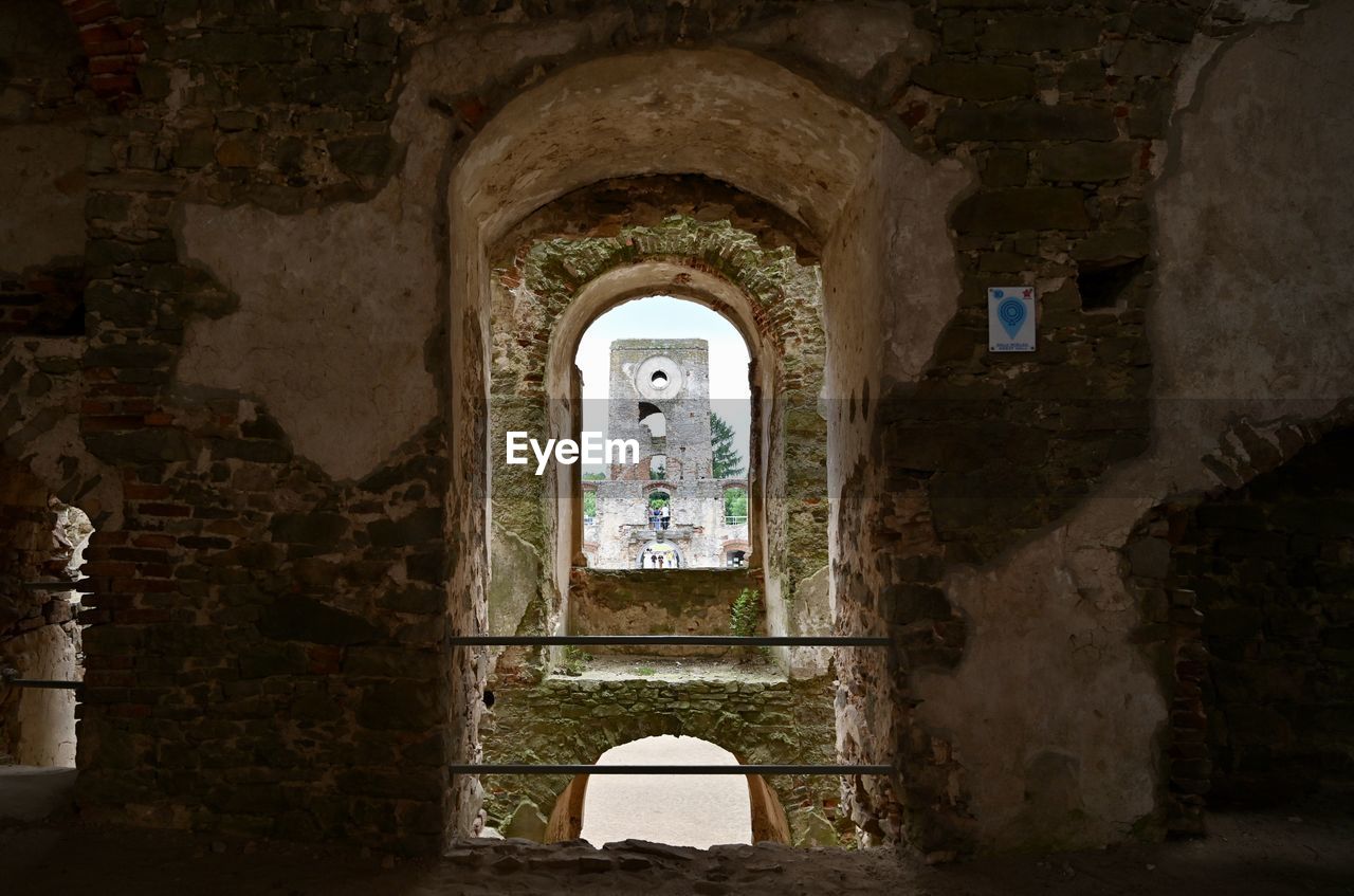 Archway of historic building