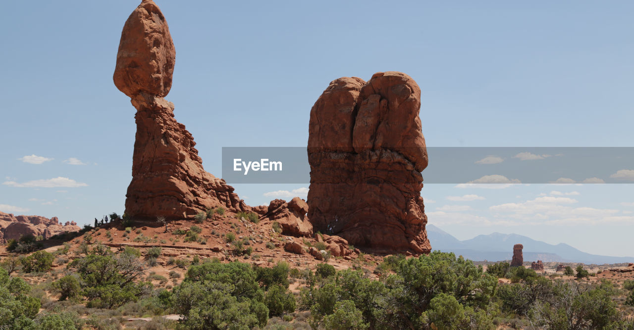 ROCK FORMATIONS ON MOUNTAIN