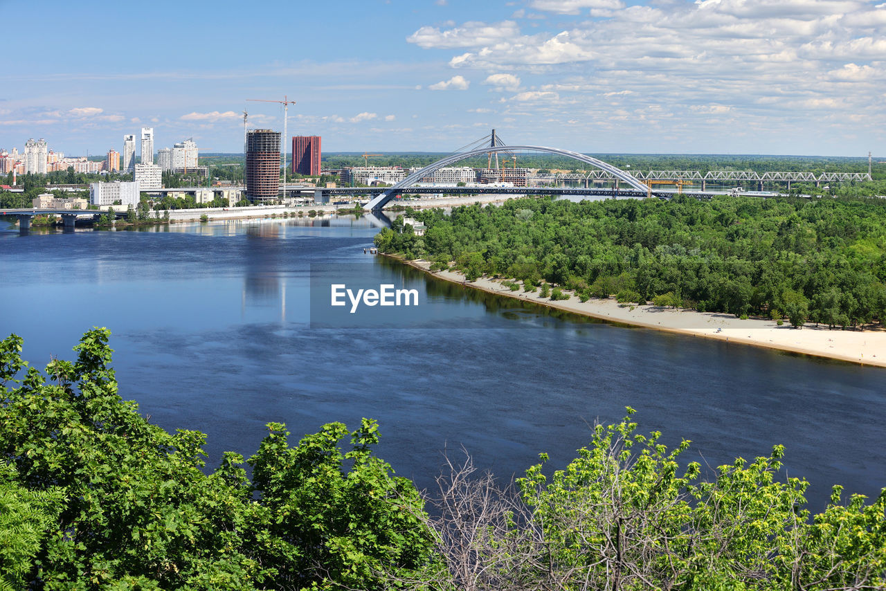 A beautiful summer landscape of kyiv