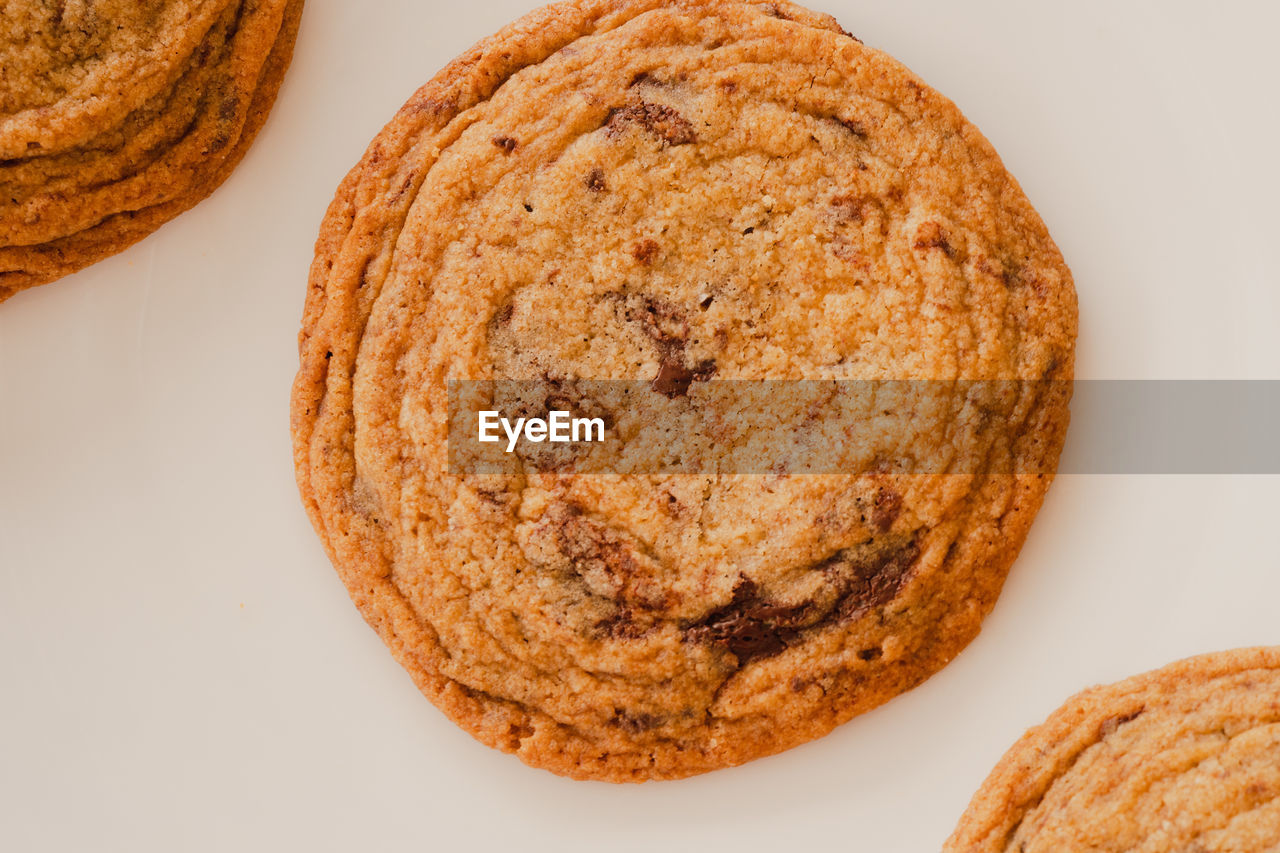 Close-up of cookies in plate