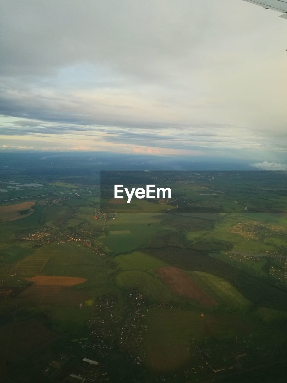 AERIAL VIEW OF RURAL LANDSCAPE