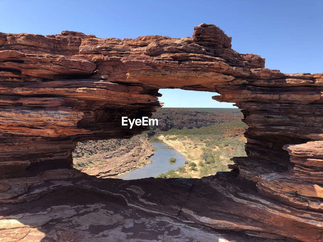 View of rock formations kalbarri wa