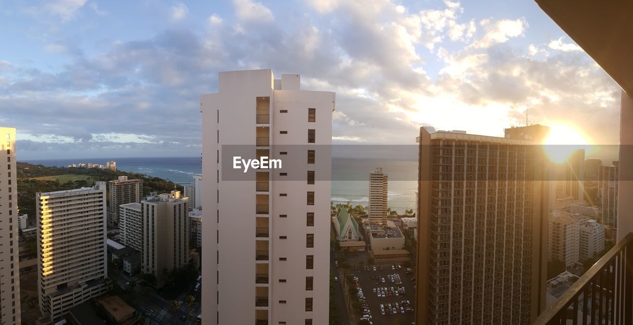 MODERN BUILDINGS AGAINST SKY