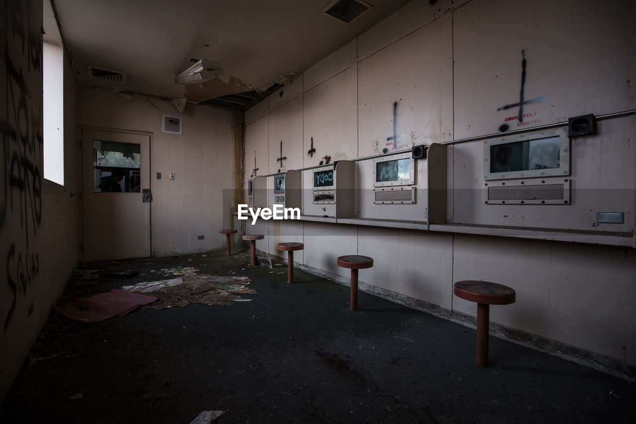 Interior of an abandoned building