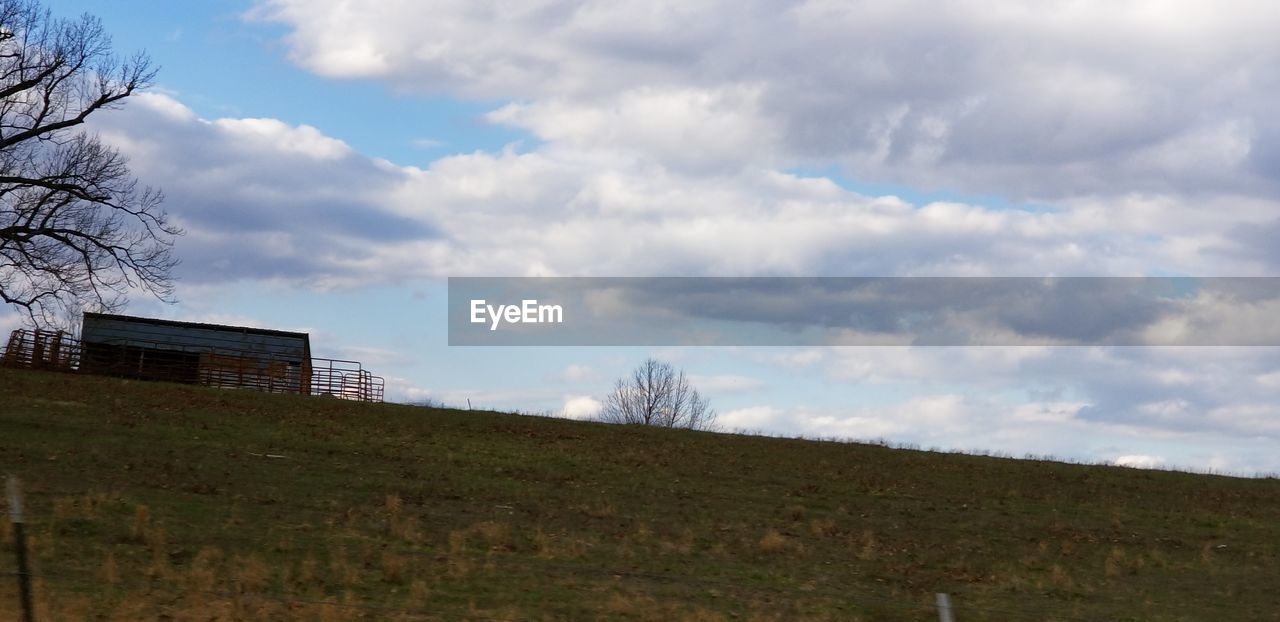 GRASSY FIELD AGAINST SKY