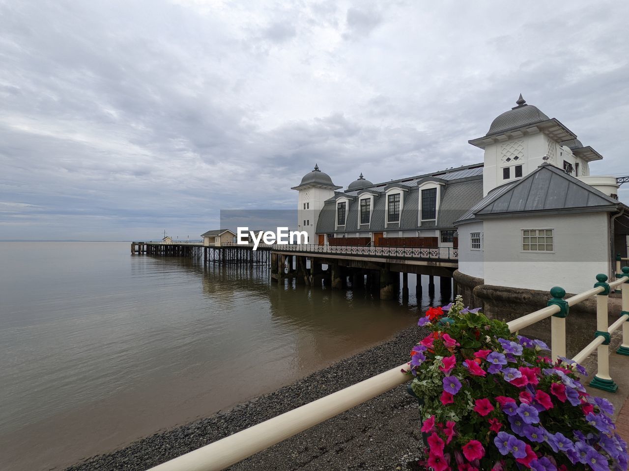 Penarth pier on an overcast day