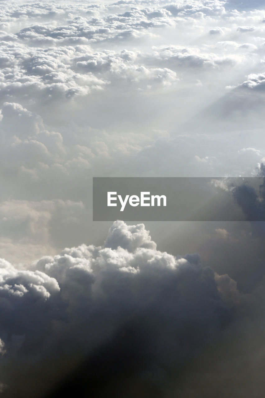 AERIAL VIEW OF CLOUDS IN SKY