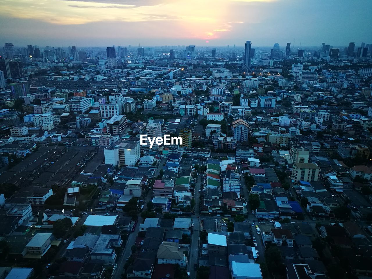 Aerial view of city