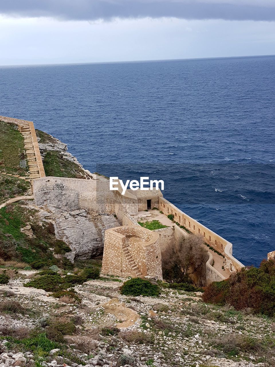 VIEW OF CASTLE ON SEA