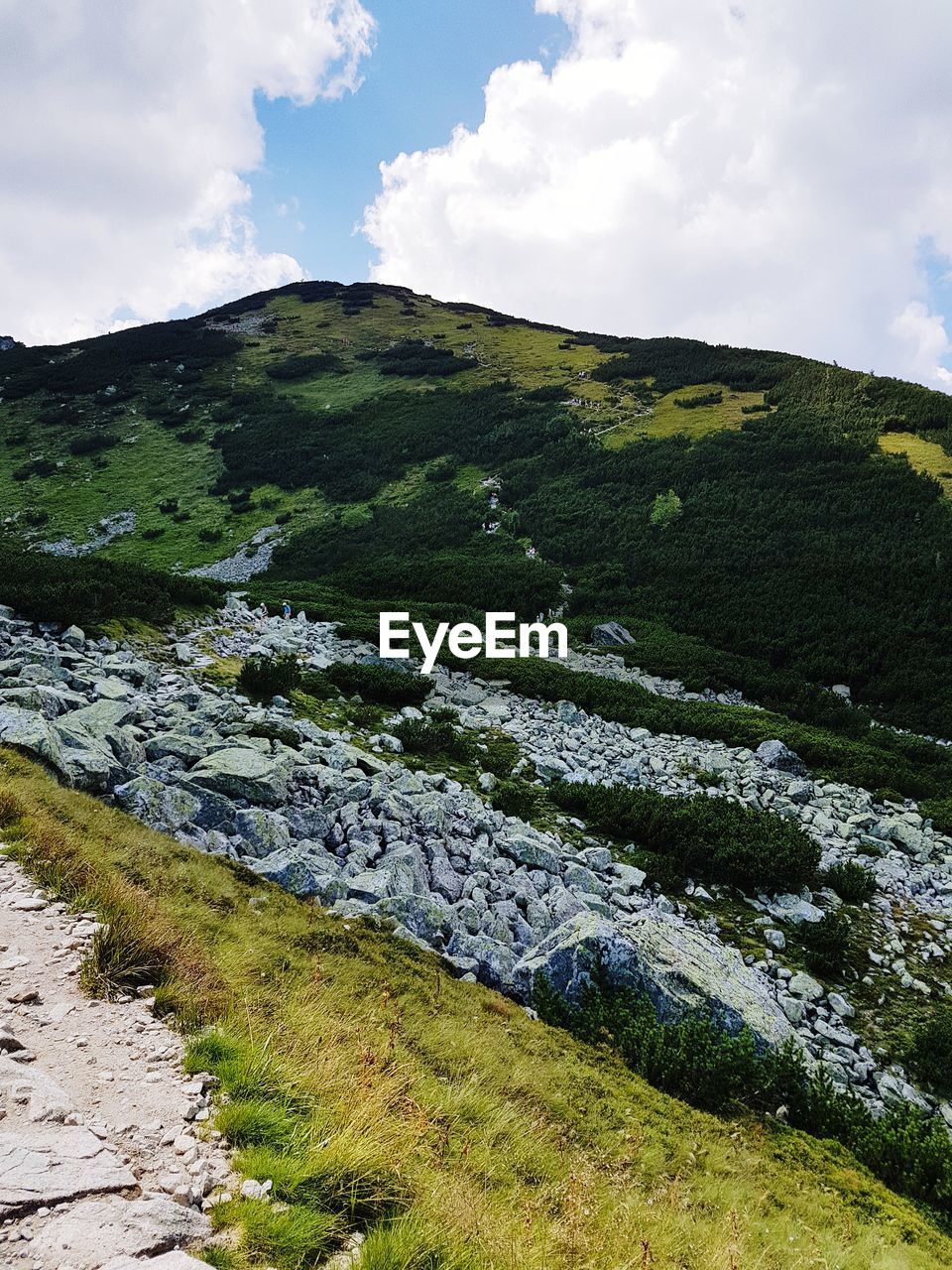 SCENIC VIEW OF LAND AND MOUNTAINS AGAINST SKY