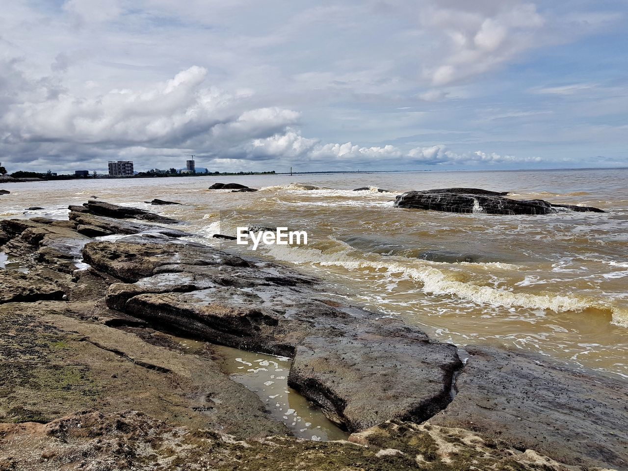 Scenic view of sea against sky