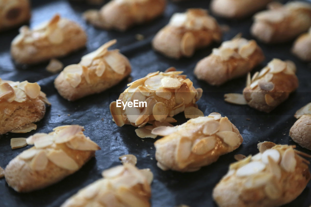 FULL FRAME SHOT OF COOKIES IN PLATE