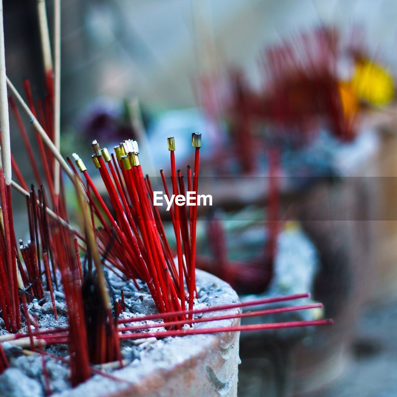 Close-up of incense