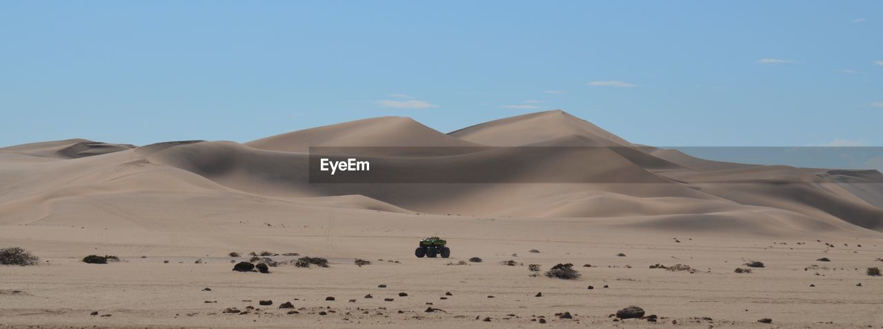 Scenic view of desert against sky