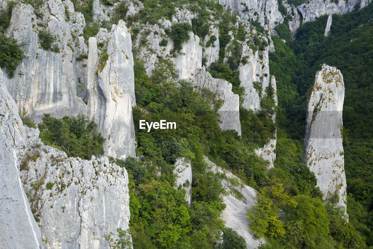 PANORAMIC VIEW OF ROCK FORMATIONS ON LANDSCAPE