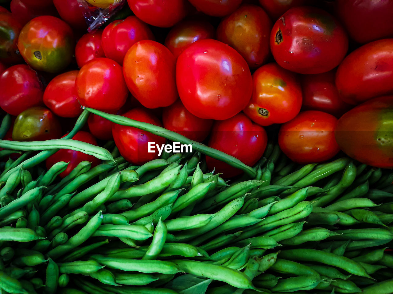 Full frame shot of fruits for sale in market