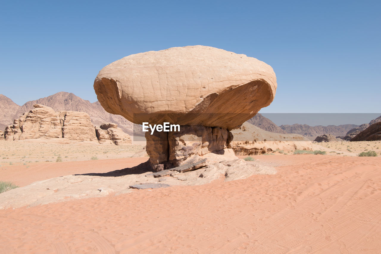 ROCK FORMATION IN DESERT