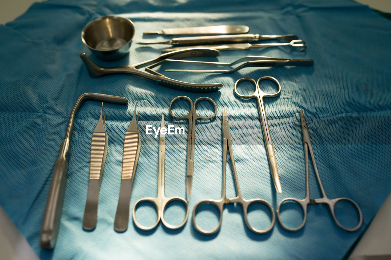 Close-up of surgical tools