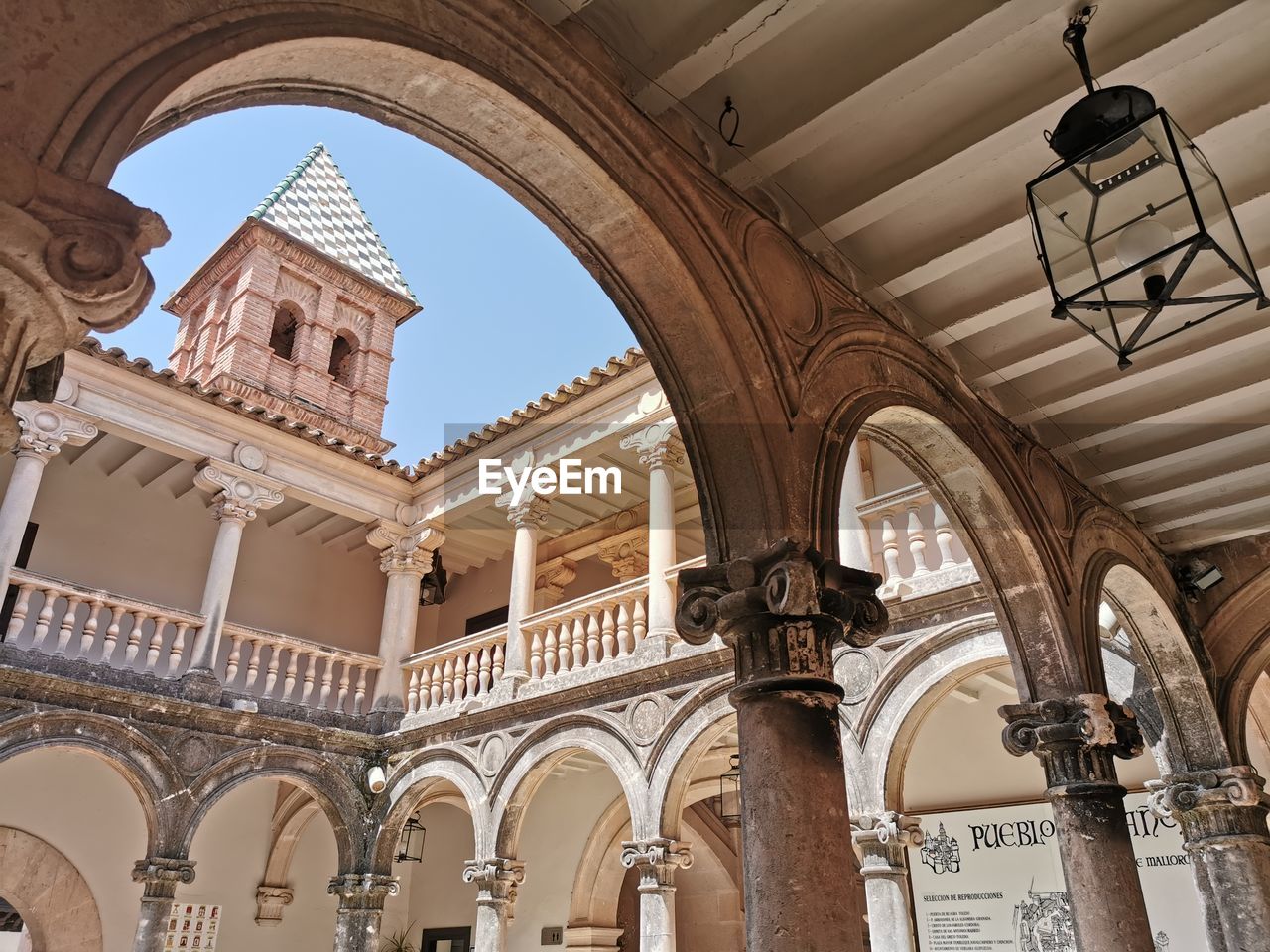 LOW ANGLE VIEW OF HISTORIC BUILDING