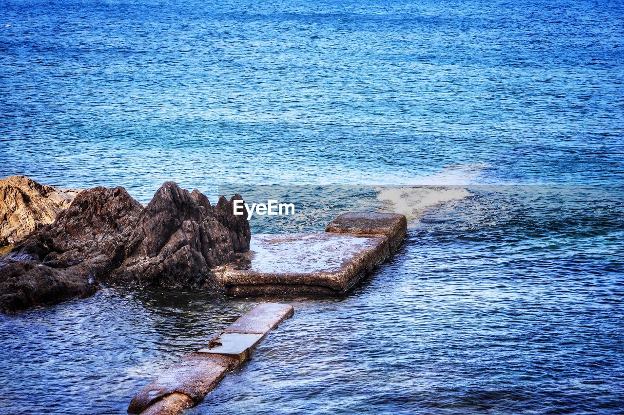 Rocks on sea shore