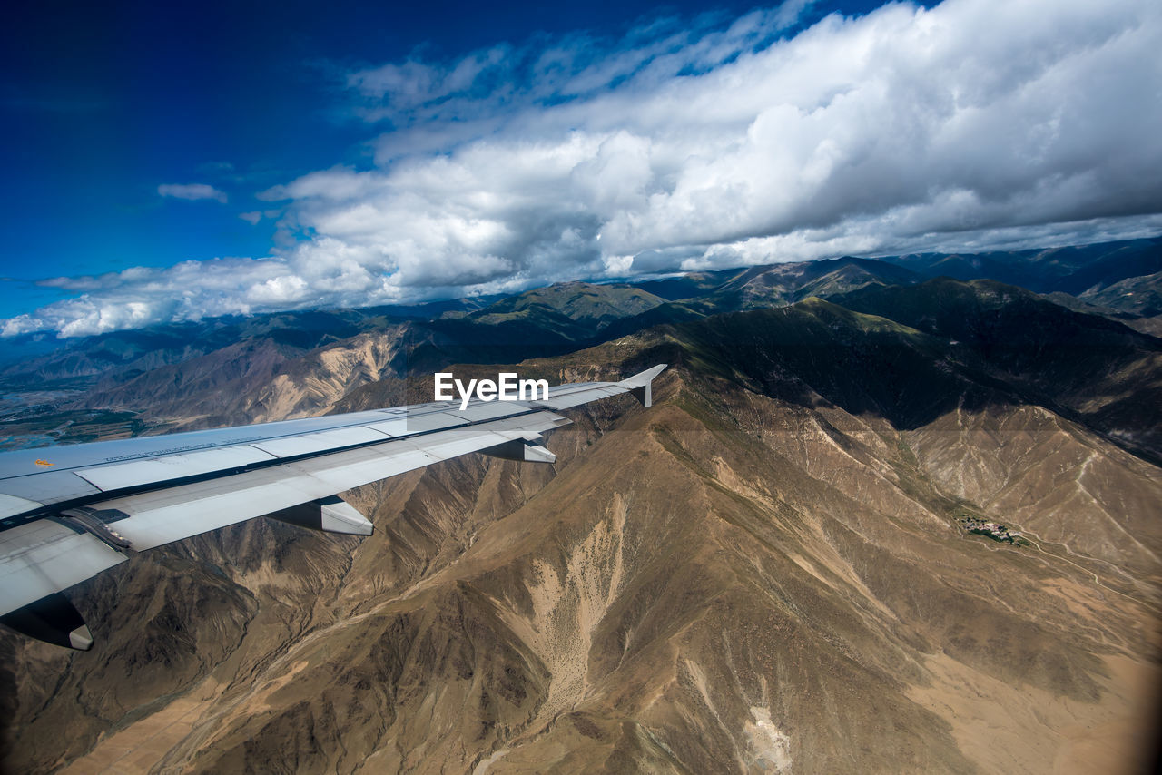 Aerial view of landscape against sky