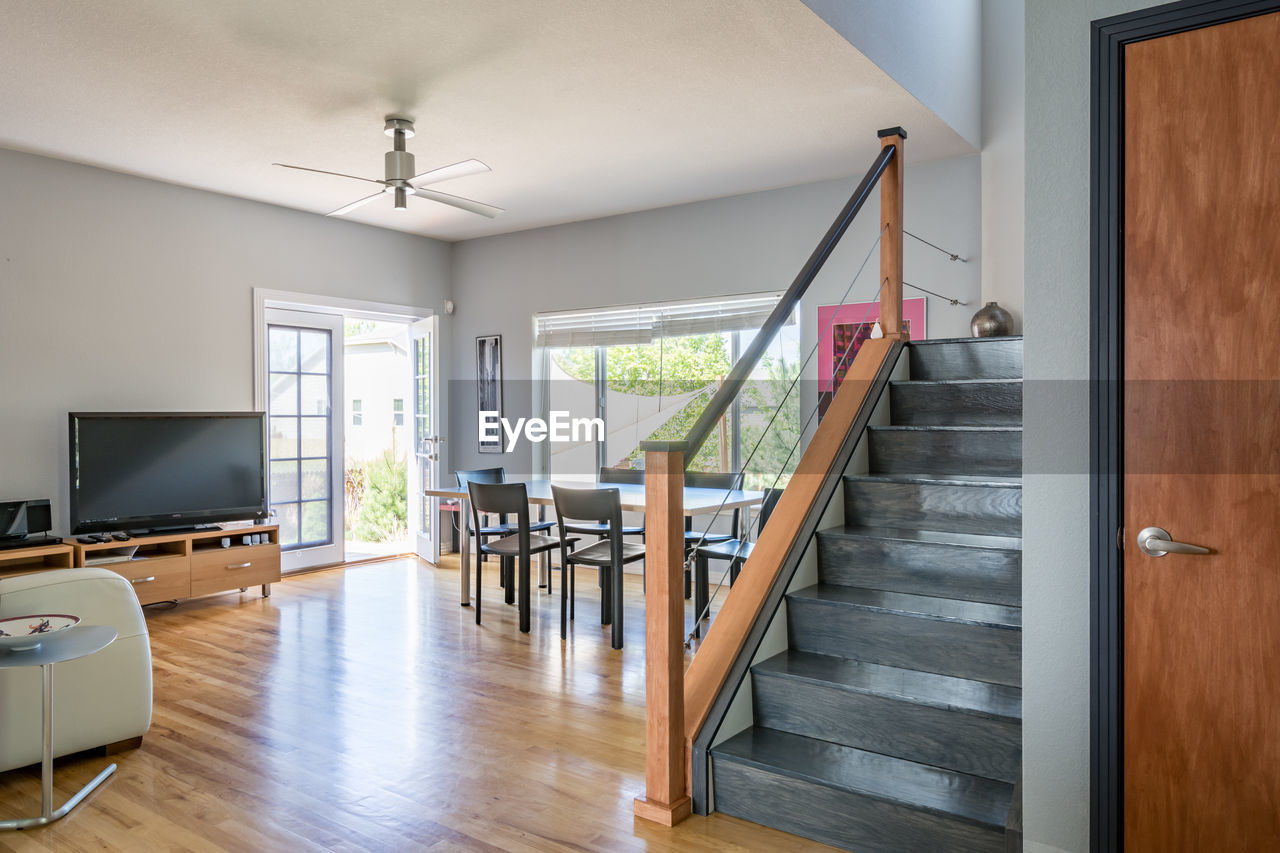 Interior view of living room in home