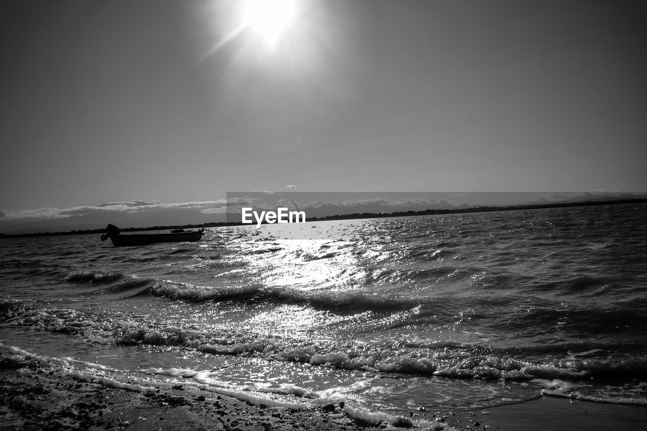 SCENIC VIEW OF BEACH ON SUNNY DAY