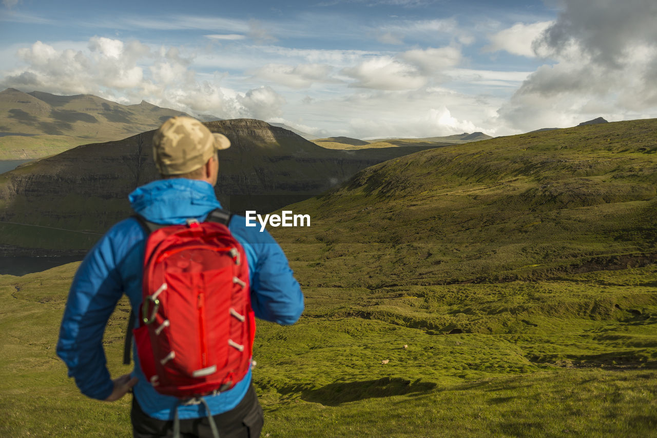 Hiker in mountains